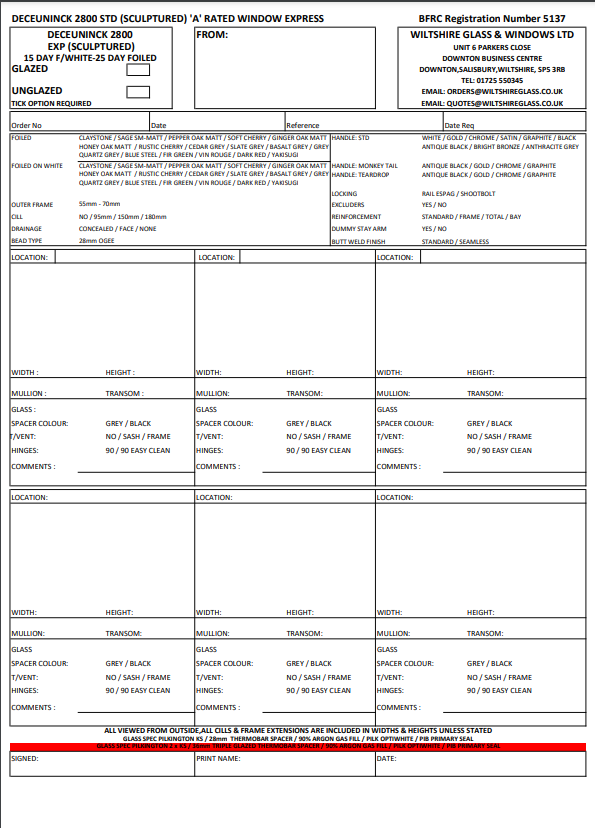 Downloads Archive - Wiltshire Glass